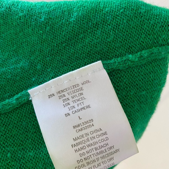 Green lightweight cropped sweater - Picture 6 of 7